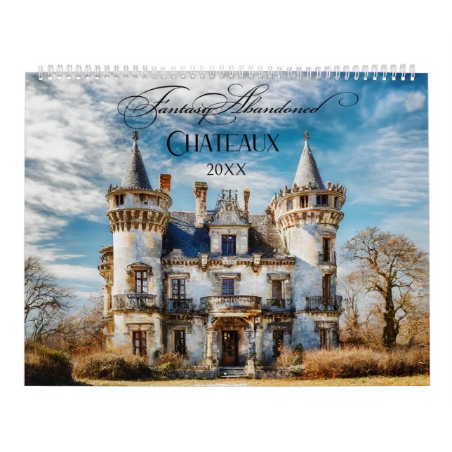 Calendário Fantasy Abandonado French Chateaux (Capa)