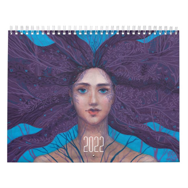 Calendário Fantasy Art de Julia Khoroshikh Calendar (Capa)