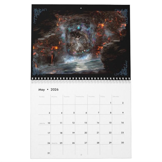 Calendário fantasy calendar starscoldnight (Maio 2026)
