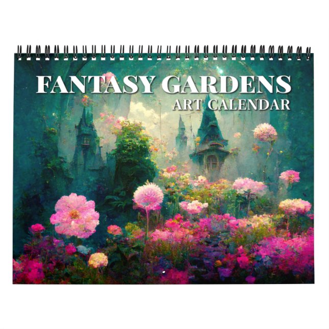 Calendário Fantasy Gardens Calendar 2026 (Capa)