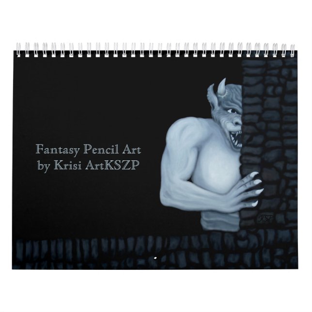 Calendário Fantasy Pencil Art de Krisi ArtKSZP (Capa)