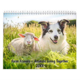 Calendário Farm Friends – Animals Living Together