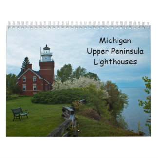 Calendário Faróis superiores da península de Michigan