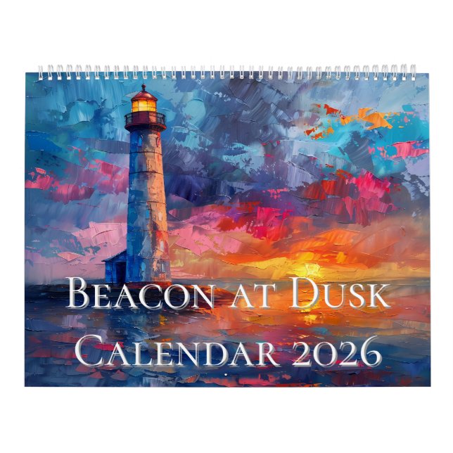 Calendário Farol ao Crepúsculo 2026 (Capa)