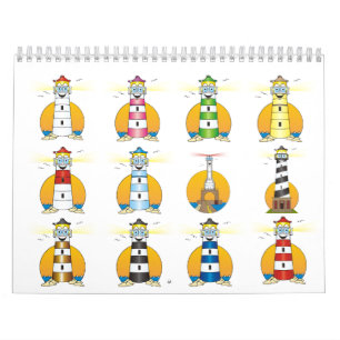 Calendário Farol dos desenhos animados