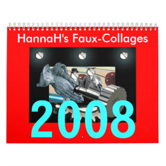 Calendário Faux-Collages de HannaH, 2008
