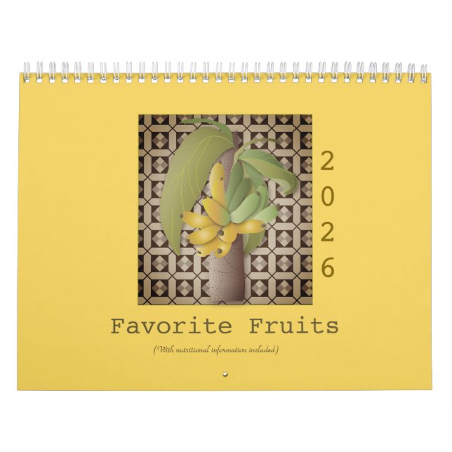 Calendário Favorite Fruits (With nutritional info) (Capa)