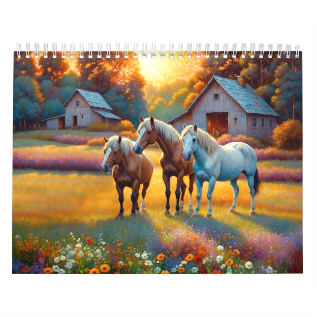 Calendário Fazendas de Cavalos (Capa)