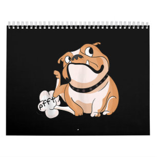 Calendário Fazendo Camisola O Lover O Cachorro Engraçado Mã