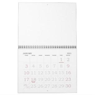 Calendário Feito na Austrália