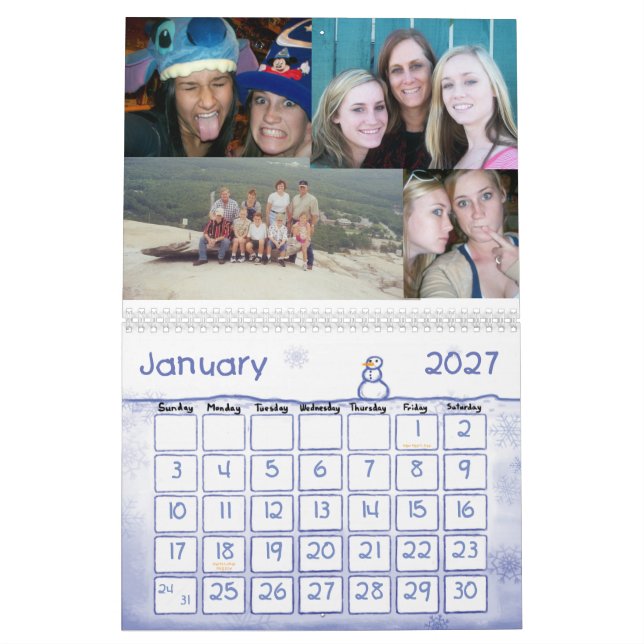 Calendário Feliz aniversario, mamã! (Jan 2027)