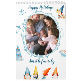 Calendário Feliz De Férias Com Elves