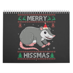 Calendário Feliz Hissmas Funny Ugly Xmas Sweater Ogambm Gift