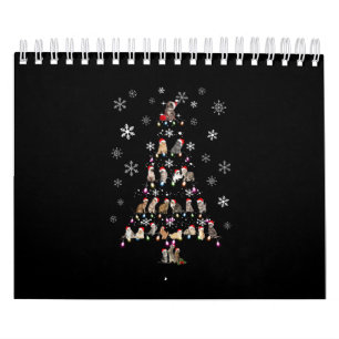 Calendário Feliz Natal  Árvore de Natal de Gato