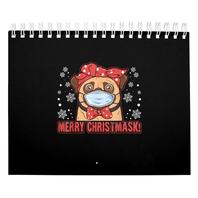 Calendário Feliz Natal Engraçado Cachorro Raça Furry (Capa)