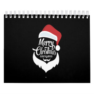 Calendário Feliz Natal  Papai Noel Diz Feliz Natal