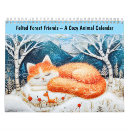Calendário Felted Forest Cats – A Cozy Animal Calendar