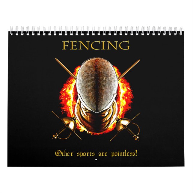Calendário Fencing Lover| Outros esportes são sem ponto (Capa)