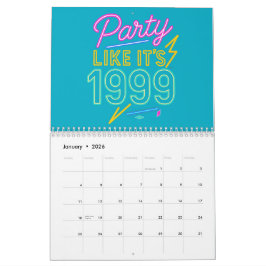Calendário Festa Como Se Fosse 1999®™ – Neon Voltage