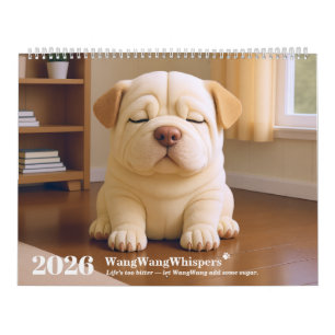 Calendário Filhote de Shar Pei 2026 por WangWang