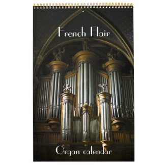 Calendário Flair Francês - Organos de França