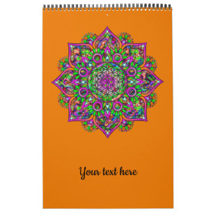 Calendário Flor Da Vida - Índia Mandala 1