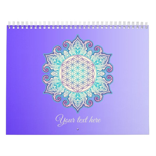 Calendário Flor Da Vida - Índia Mandala 2 (Capa)