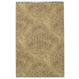 Calendário Flor de Vivo - Sol - padrão sem soldadura 4