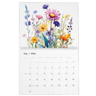 Calendário Flor silvestre