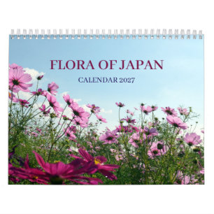 Calendário Flora do Japão Fotografia Colorida 2027