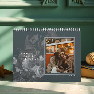 Calendário Florais Rústicos Elegantes Chic Vintage Foto 2027