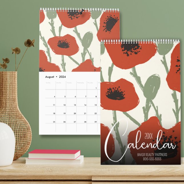 Calendário Floral 2024 (Available in 3 sizes, favorite photos printed in vibrant color on sturdy paper.
)