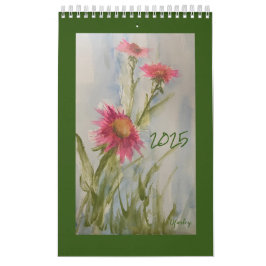 Calendário Floral 2025 Daises Rosa