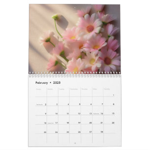 Calendário Floral 2025: Gama de Flores Botânicas