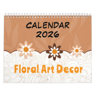 Calendário Floral Art Decor - 2026 Calendar