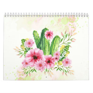 Calendário Floral Cactus
