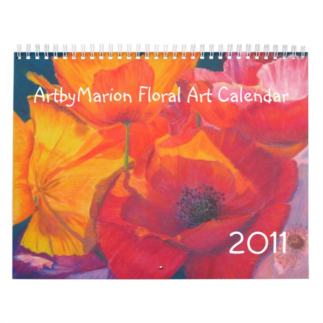 Calendário floral da arte 2011 de ArtbyMarion (Capa)