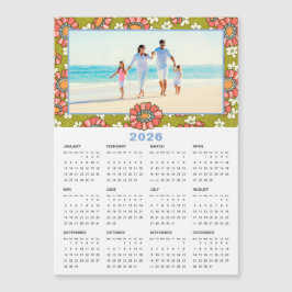Calendário Floral de Foto Personalizado 2026