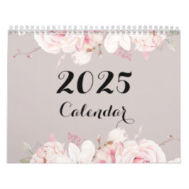 Calendário Floral Elegante 2025