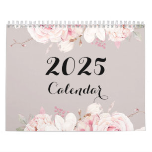 Calendário Floral Elegante 2025