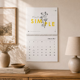 Calendário Floral Inspirador 2025
