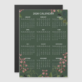 Calendário Floral Simples, porém Elegante de 2026