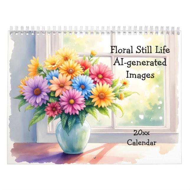 Calendário Floral Still Life AI-generated Images (Capa)