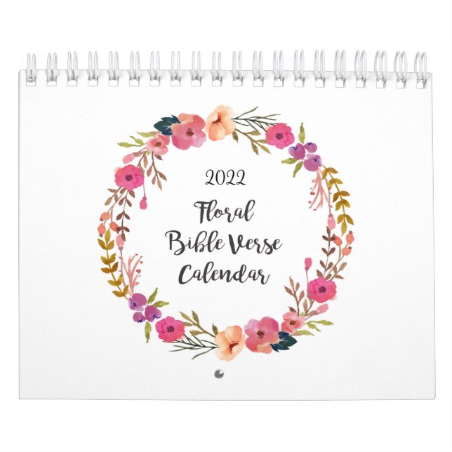 Calendário Floral Watercolor Bible Verse Calendar (Capa)