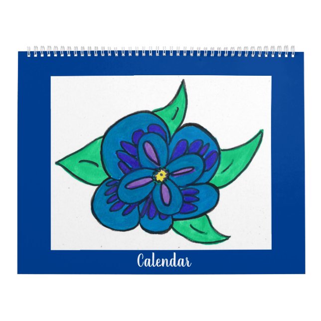 Calendário (Flores Coloridas) (Capa)