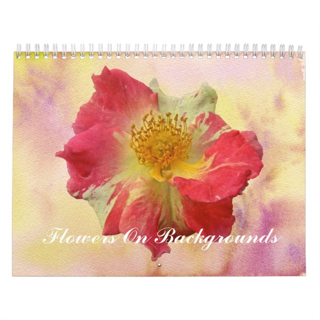 Calendário - Flores com Fundo (Capa)