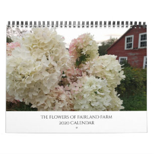 Calendário Flores da Fazenda do Fairland, Vermont 2020
