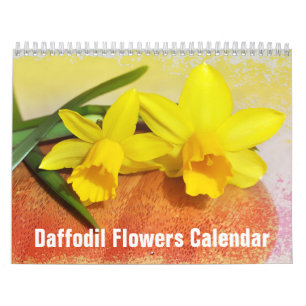 Calendário Flores Daffodil Floral 2025