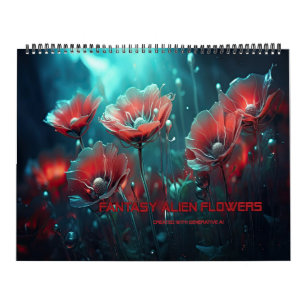 Calendário Flores de Alienígena Fantasy