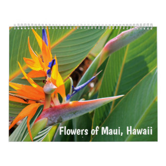Calendário Flores de Maui Hawaii